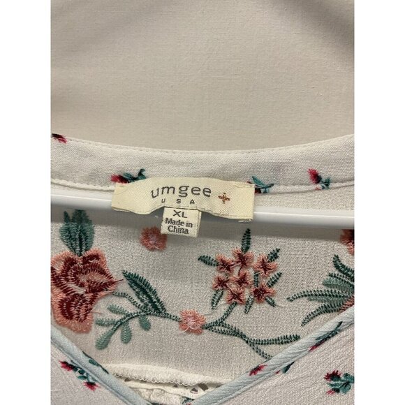 Floral Print White Dress - Picture 4 of 9